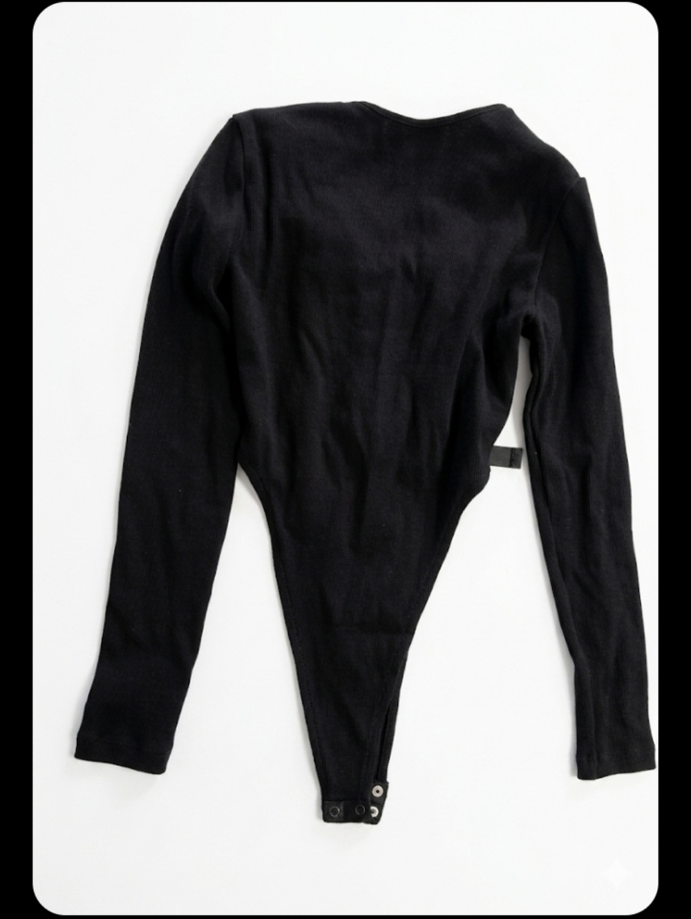 Le Fantome Techwear Black Long Sleeve Low Cut Buckle Bodysuit, Eur Med, Fits Sm - Picture 7 of 10